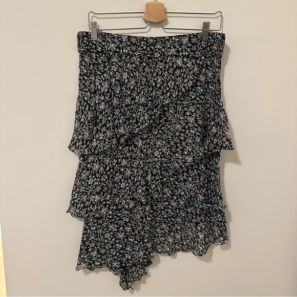 Isabel Marant Etoile Floral Jeezon Tiered Midi Skirt size 36 (fits small/med) - Picture 6 of 9